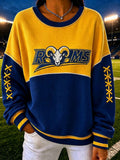 Women'S Football Game Print Casual Sweatshirt