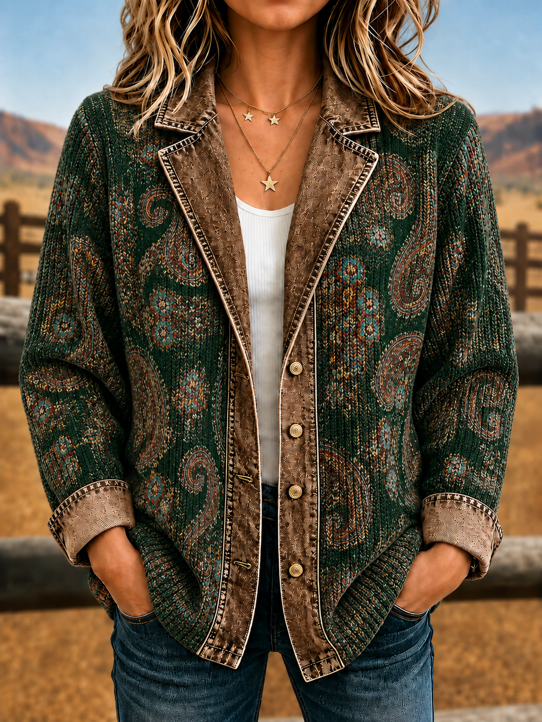 Women Vintage Western Style Jacket