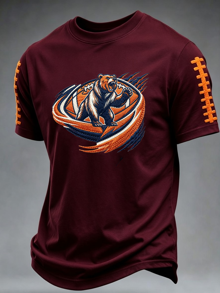 Men'S Rugby Fan Printed Casual T-Shirt