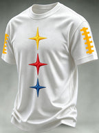 Men'S Football Print Waffle T-Shirt