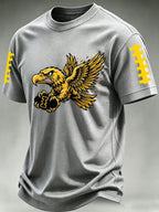 Men'S Football Fans Printed  Waffle T-Shirt