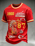 Men'S Football Fan Printed T-Shirt