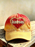 Neutral football printed casual hat