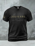 Men'S American Flag Commemorative 250Th Anniversary Classic Pattern Short Sleeve T-Shirt