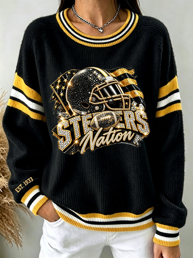 Women's Football Fans Casual Sweater
