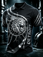 Men'S Football Fan Printed Polo Shirt