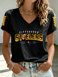Women's Football Printed Casual Sweatshirt