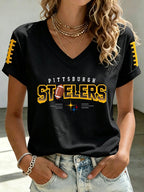Women's Football Printed Casual Sweatshirt