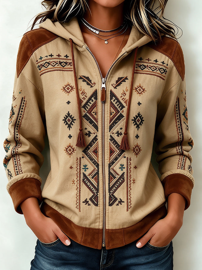 Women'S Ethnic Pattern Printed Casual Top