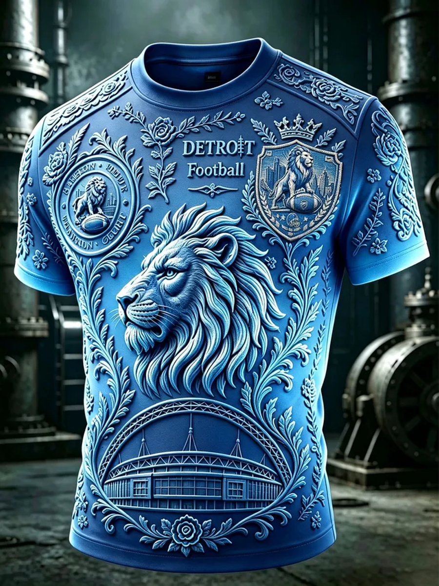 Men'S Football Fan Printed T-Shirt