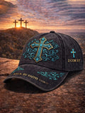 Unisex Retro Faith Printed Casual Hat