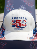 Unisex 250Th Anniversary Commemorative Printed Baseball Hat
