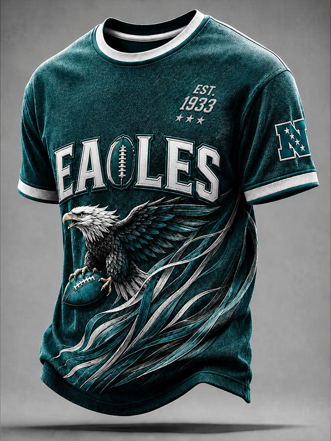Men's Football Printed Short-Sleeve T-Shirt