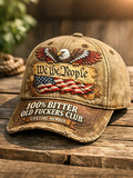 Men's Vintage Old Fuckers Club Printed Hat