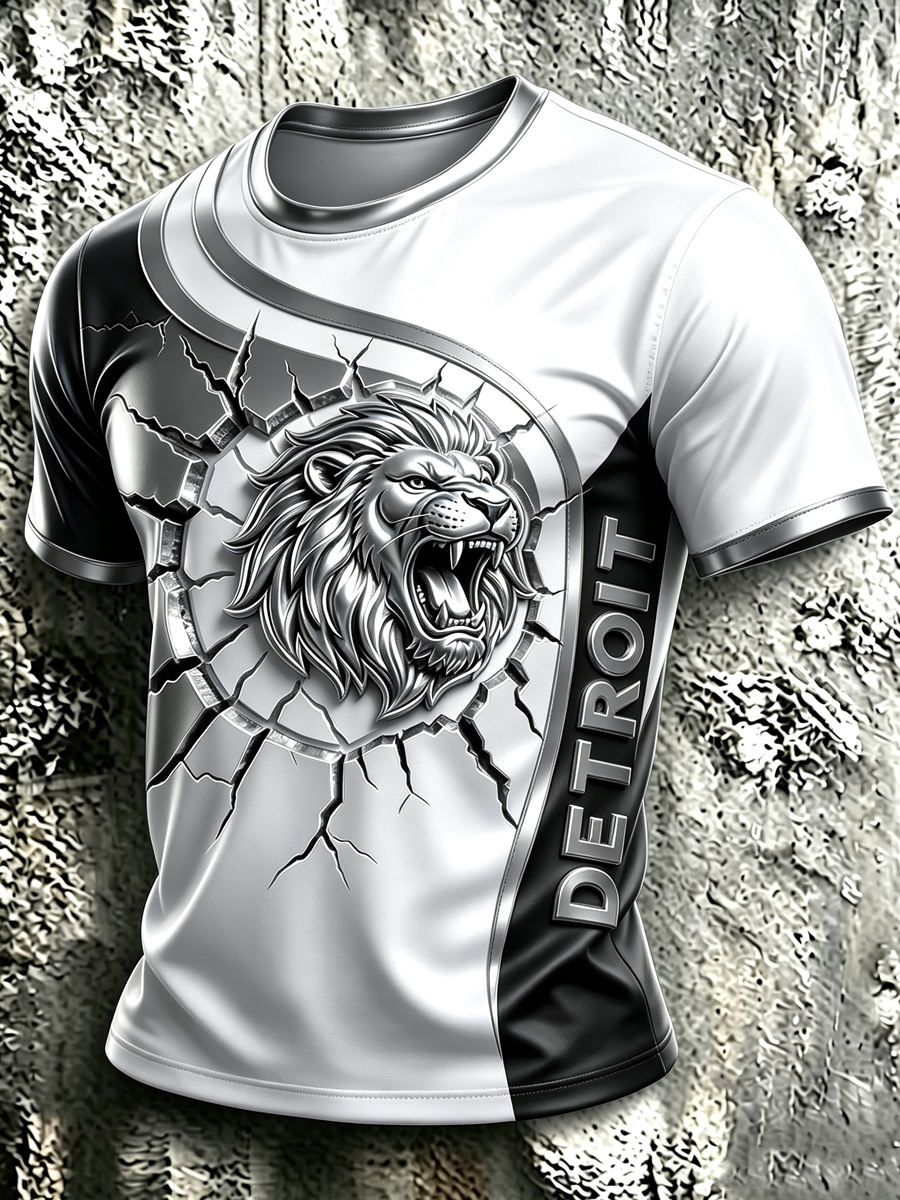 Men'S Rugby Fan Printed Casual T-Shirt