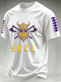 Men'S Football Print Waffle T-Shirt