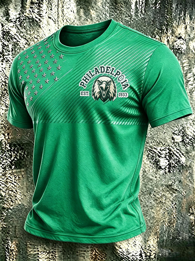 Men's Football Printed Short-Sleeve T-Shirt