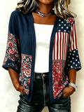 Women'S Rhinestone Citi Art Casual Cardigan