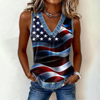 Women's 250th Anniversary Printed Casual Vest