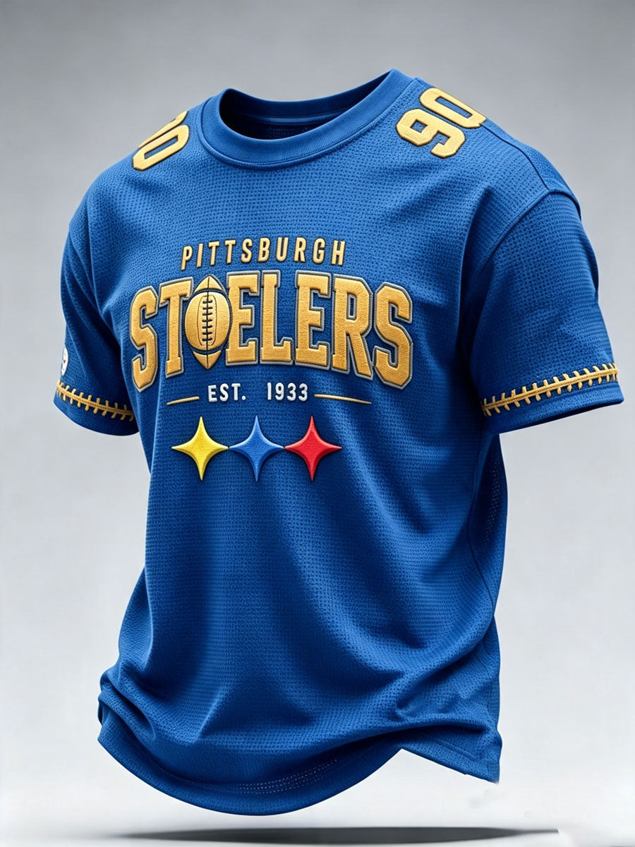 Men'S Football Fan Waffle T-Shirt
