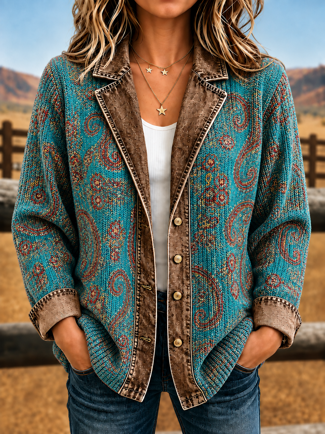 Women Vintage Western Style Jacket