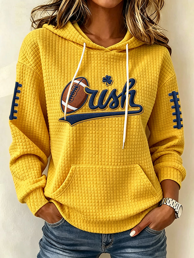 Women's Football Print Sweatshirt