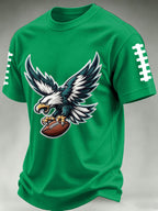 Men'S Football Print Waffle T-Shirt