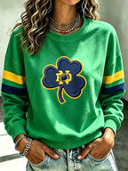 Women's University Rugby Round Neck Sports Shirt