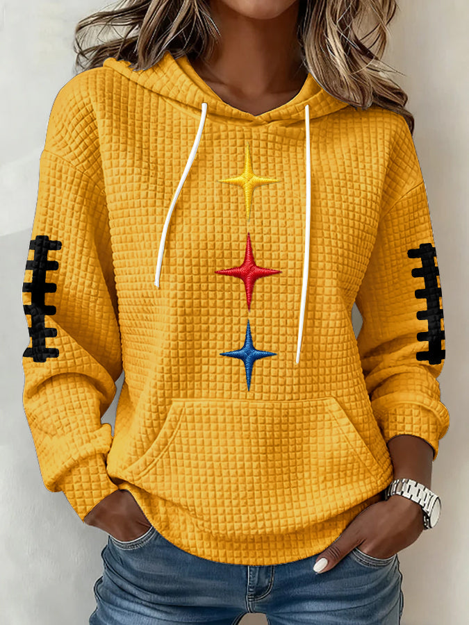 Women's Football Print Sweatshirt