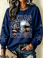 Ladies' Casual Rugby Star Round Neck Sports Shirt