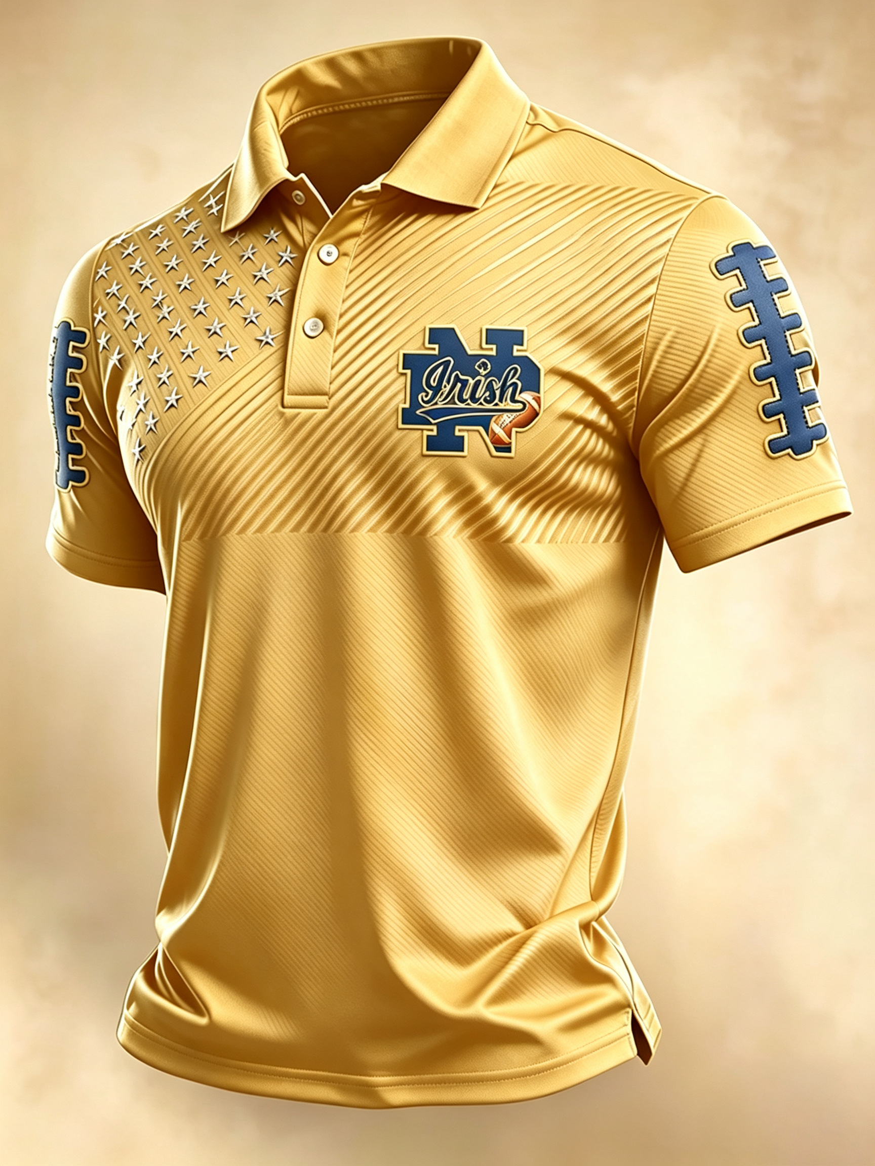 Men'S Retro Rugby Collar Polo T-Shirt