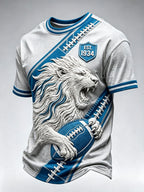 Men's Football Fan Printed Casual T-Shirt
