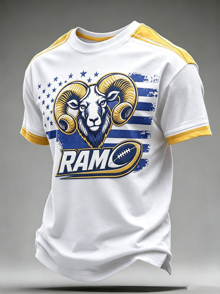 Women's Football Game Print Casual T-Shirt
