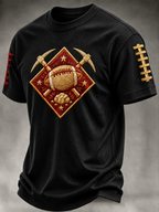 Men'S Football Print Waffle T-Shirt