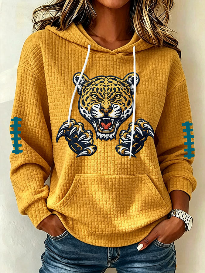 Women's Football Print Sweatshirt