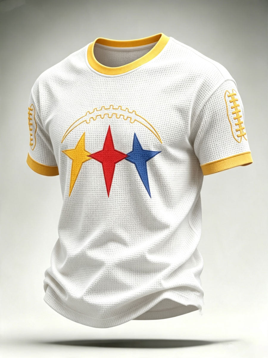 Men'S Football Fan Waffle T-Shirt