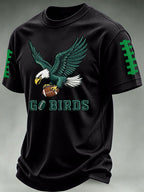 Men'S Football Print Waffle T-Shirt