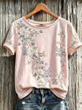Women'S Breast Cancer Awareness Month Pink Printed Round Neck T-Shirt