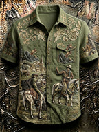 Men's Retro Western Cowboy Style Shirt