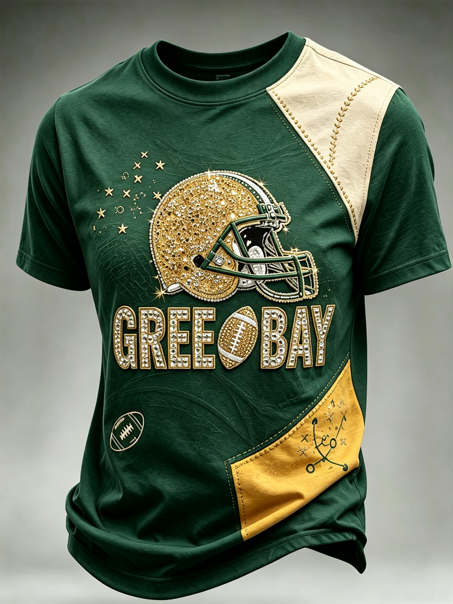 Men'S Football Fan Printed T-Shirt