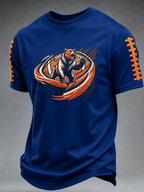 Men'S Rugby Fan Printed Casual T-Shirt