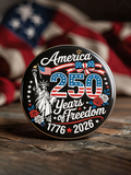 America 250 Years of Freedom Statue of Liberty Pin Badge