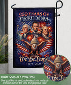 America 250 Years Of Freedom 1776–2026 House Flag – Founders Washingto