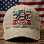 Embroidered American 250Th Anniversary Hat