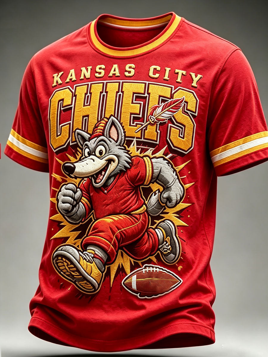 Men'S Football Fan Printed T-Shirt