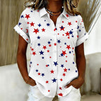 Women'S 250Th Anniversary Printed Casual Shirt