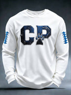 Men's Football print waffle T-shirt