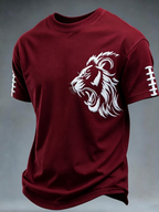 Men'S Rugby Fan Printed Casual T-Shirt
