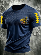 Men's Football Printed Short Sleeve T-shirt