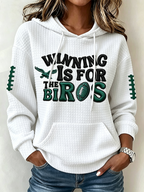 Women's Football Print Sweatshirt